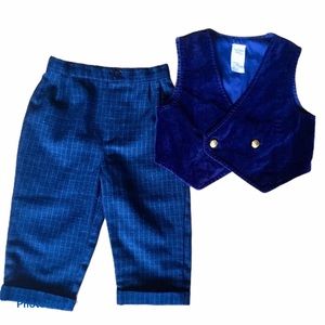 Vest & Pinstripe Dress Pants Set